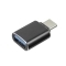 USB変換コネクタ USB-C(オス)-USB-A 3.1 (メス) USB-A 2.0(オス)-USB-C(メス) 充電 データ転送 USB コネクタ 変換 ブラック type-C type-A